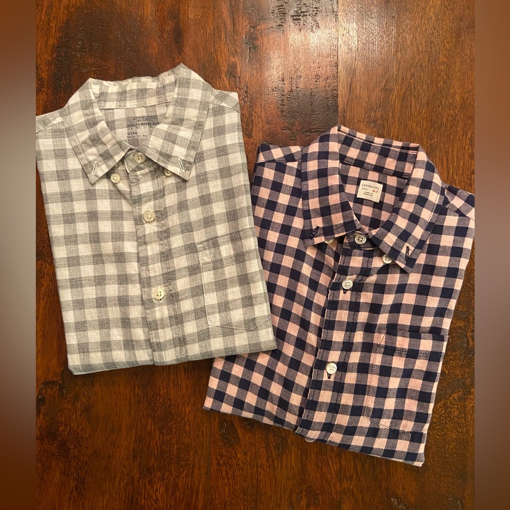 CLEARANCE SPECIAL: Bundle of 2 Boys Crewcuts Button Down Shirts